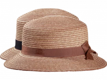 Damen Strohhut Nougat