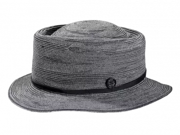Sommerhut – shapeable "Variante Silber/Faden dunkelblau"