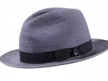 Fedora Hanf Silberblau