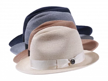 Strohhut Fedora aus Hanf