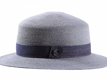 Cloche Hanf soft mit Gimpe in Silber