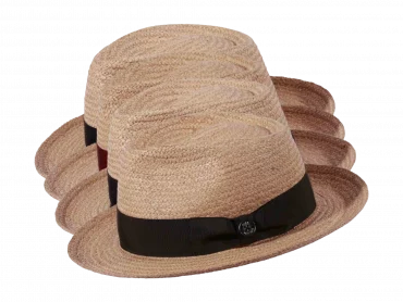 Strohhut Bogart Raffia fein Natur