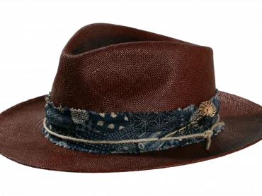 Panamahut Fedora Brisa in Dunkelbraun