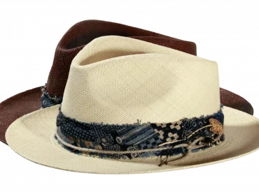 Panamahut Fedora Brisa in Natur oder Dunkelbraun