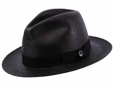 Panamahut Fedora Brisa #6 in Schwarz