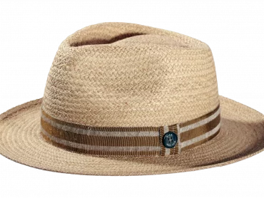 Strohhut Bogart Raffia mit gesteiften Hutband