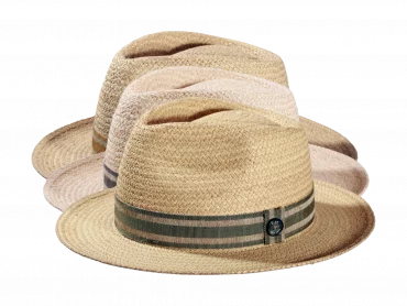 Strohhut Bogart Raffia mit gesteiften Hutband