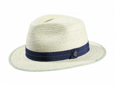 Strohhut Traveler Raffia fein Weiss
