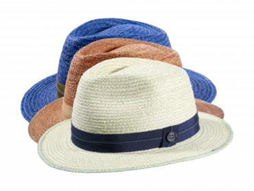Strohhut Traveler Raffia fein farbig