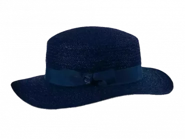 Damenhut Raffia fein farbig marine