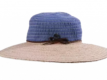 Cloche Raffia Reisehut breit