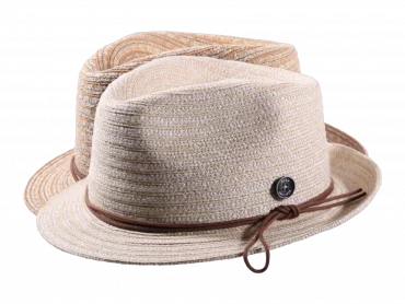 Strohhut Trilby Hanf/Leinen