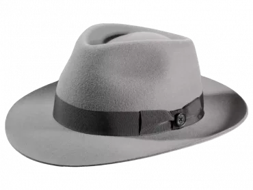 Fedora / Bogart Wollfilz Hellgrau