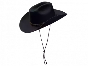 Westernhut Desperado In Schwarz Mit Lederhutband (5)