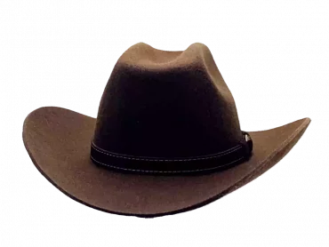Westernhut Rodeo Braun Mit Lederhutband