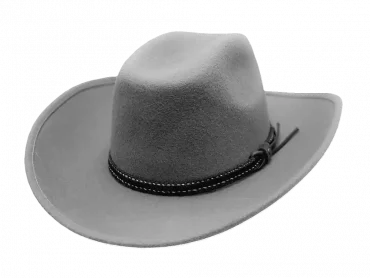 Westernhut Montana Grau Mit Bidee