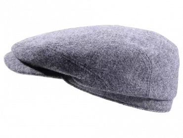 Schiebermütze mit Steg in Silbergrau