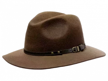 Fedora Traveler weicher Filzhut in Dunkelbraun