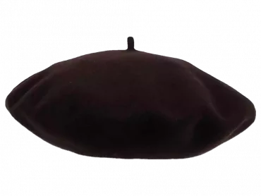 Béret Wolle dunkelbraun