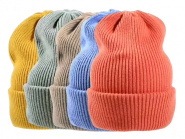 Beanies Trend Strickmütze in Pastelfarben