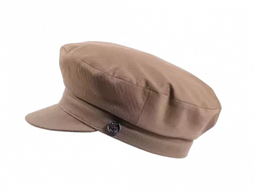 Schildmütze in Nougatbeige