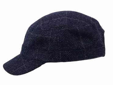 Kübamütze Karo Blau