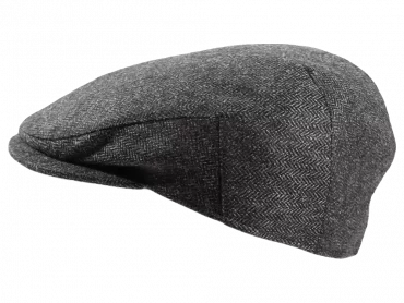 Schiebermütze mit Fischgrätmuster Olive