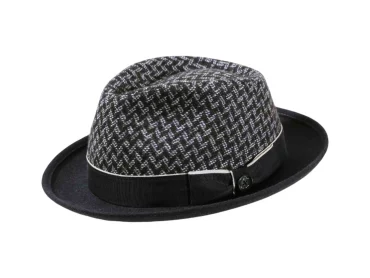 Filzhut Trilby meliert mit Wollstoff