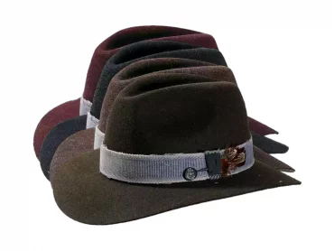 Filzhut Fedora Traveler Stichelhaar