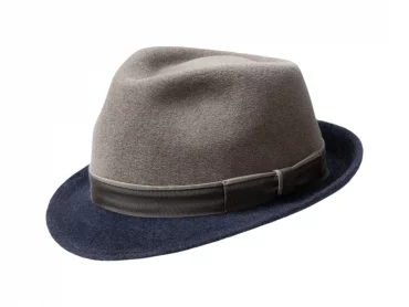 Haarfilzhut Trilby 2-Pieces grau/beige