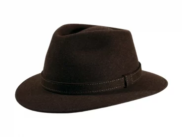 Filzhut Fedora City Style meliert
