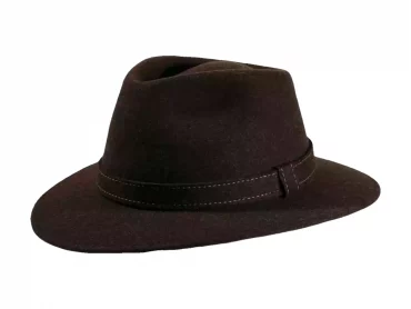 Filzhut Fedora City meliert breit