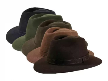 Filzhut Fedora City meliert breit