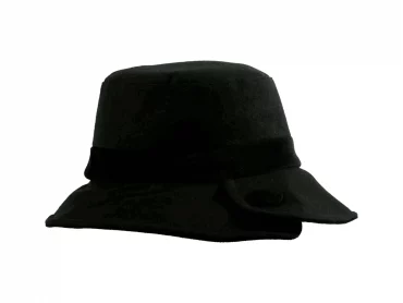 Damen Stoffhut Schwarz
