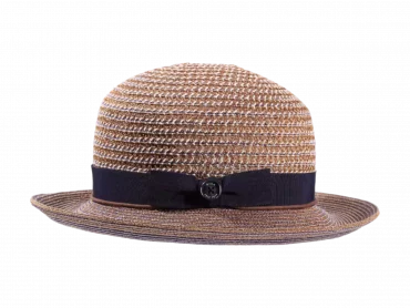 Damen Sommerhut Aufschlaghut Hanf Natur/Marine