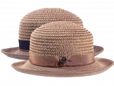 Damen Sommerhut Aufschlaghut Hanf
