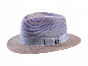 Strohhut Hanf in Ciel/Gold