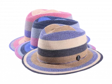 Sommerhut Hanf in drei Farben