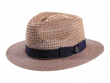 Sommerhut Traveler aus Hanf mit blauem Hutband
