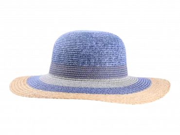 Damenstrohhut Cloche breit Multicolor