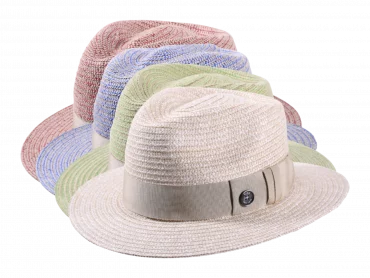 Sommer Strohhut Fedora in vier Farben