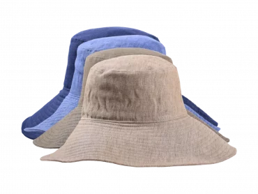 Leinenhut Cloche in vier Farben