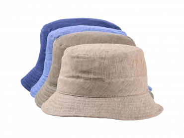 Leinenhut Bucket in vier Farben