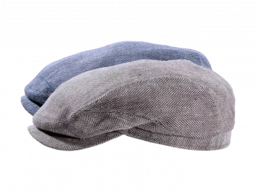 Sommer Schiebermütze mit Fischgrat