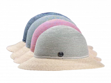 Strohhut Cloche Bi-Color