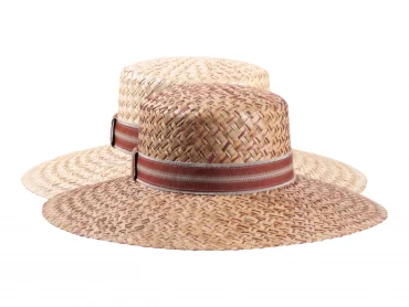 breiter Damen Sommerhut in Natur oder Nougat