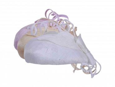 Kopfschmuck für Damen in Weiss, Hellbeige oder Mittelrosa