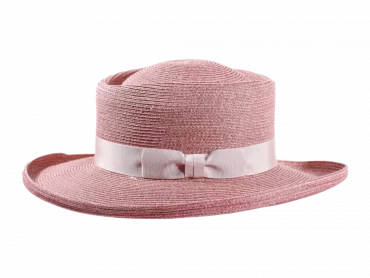 Sommer Hanfhut breitrandig Pink