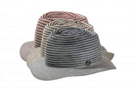 Rollhut in drei Farben