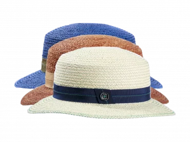 Strohhut Cloche Farbig